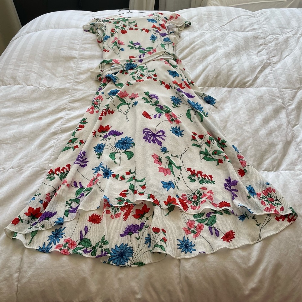 White Floral dress spring/summer dress